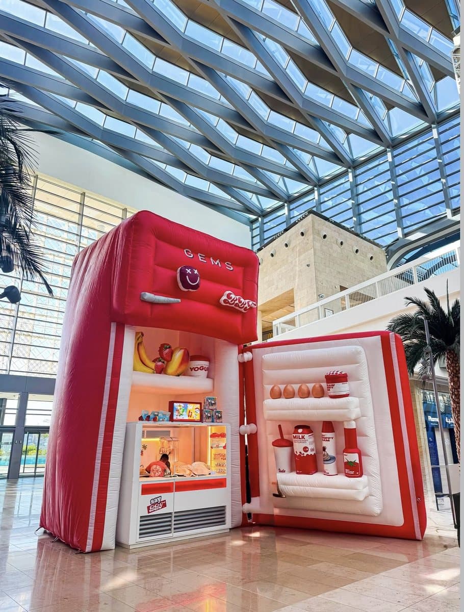 Inflatable fridge and straw spoon — BBT × SaySuco · Kuwait