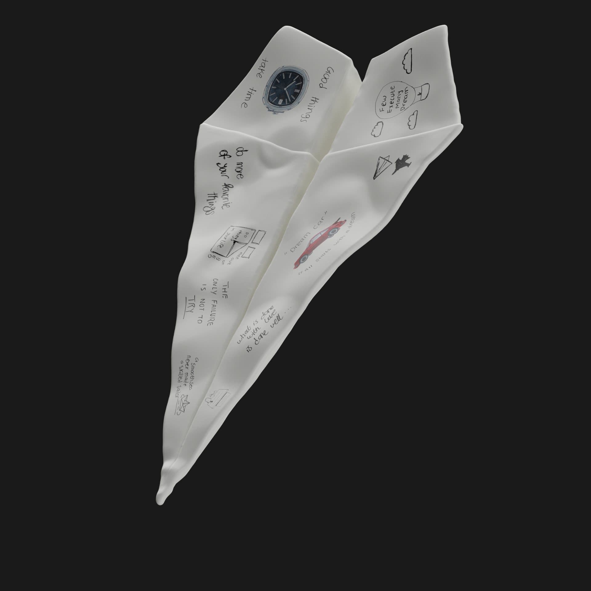 Paper plane collectible — Club45 · Khaleefa AlKhoori